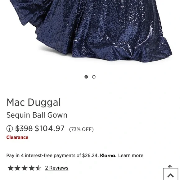 Mac Duggal Sequin Ball Gown - Picture 4 of 6